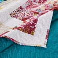 thumbnail image 4 of Zay 2 Piece Microfiber Twin Quilt Set, Vintage Patchwork, Multicolor - Saltoro Sherpi, 4 of 6