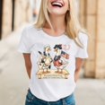 thumbnail image 6 of T Shirts for Womens Short Sleeve Crewneck Tops Cartoon Print Casual Summer Fun Daily Tees White XXL, 6 of 6