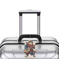 thumbnail image 5 of Fuzoiu Samurai Frog Guitar Print Premium Leather Luggage Tag,Travel Accessory,Luggage Tag for Suitcase Baggage Handbag Travel Bag,Name Card & Privacy Cover-1, 5 of 5