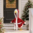 thumbnail image 5 of 23 Inch Porch Goose Outfits, Plush Trim Porch Goose Outfit Sets for Front Door Garden Christmas Decor, Excluding Goose, 5 of 5