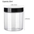 thumbnail image 4 of 8 Pcs Pots à Crème Ronds Transparents à Large Ouverture Pots en Plastique avec Couvercles, 4 of 8