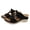 Black, variant on Women's Summer Slippers Sandals with Arch Support Comfortable Lightweight Wedge Sandal Casual Slip on Slides Shoes
