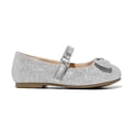 thumbnail image 5 of Kushyshoo Girl's Silver Glitter Ballet Flats Soft Mary Jane Dress Party Shoes Non-Slip 11M, 5 of 7