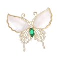 thumbnail image 4 of Broches de diamantes de imitación, broche de mariposa, broche de aleación, insignia de solapa para camisas, ropa, traje de San Valentín para hombre y Verde Yinane Broche, 4 of 8