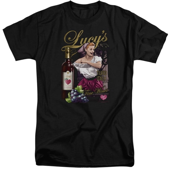 I Love Lucy Bitter GrapeS/S S Adult Tall Black