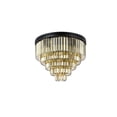 thumbnail image 5 of Sydney 17 light Matte Black Flush Mount Golden Teak (Smoky) Royal Cut Crystal, 5 of 9