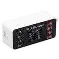 thumbnail image 1 of Desktop USB Charger, USB Charging Station Fast 8 Port PD 30W Digital Display  for Phone for Tablet US Plug,EU Plug, 1 of 7