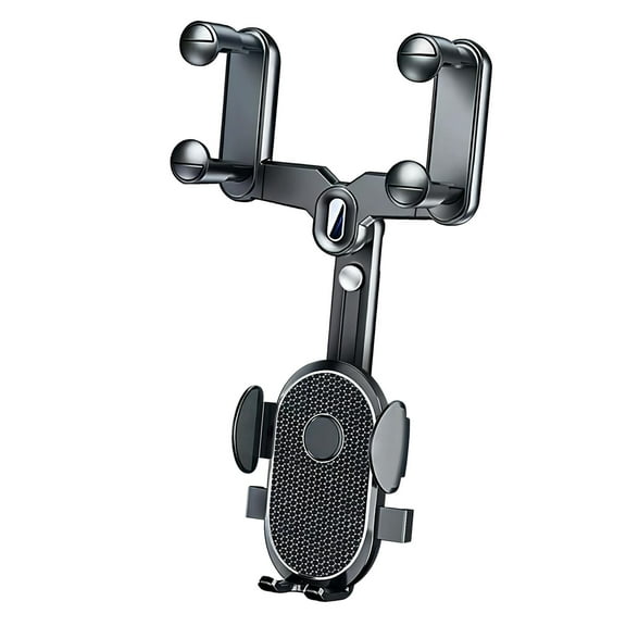 Soporte para teléfono Hugo con espejo retrovisor para coche tamaño desplegado 27,6 cm x 19,6 cm x 6 cm