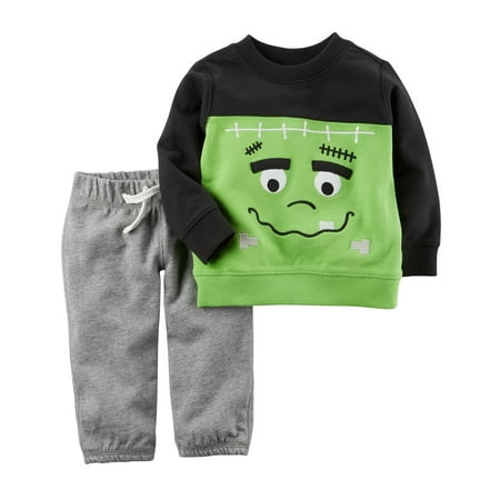 24 Months 2 Piece - Carter's Baby 2 Piece Frankenstein Top and Pants Set, 3 Months