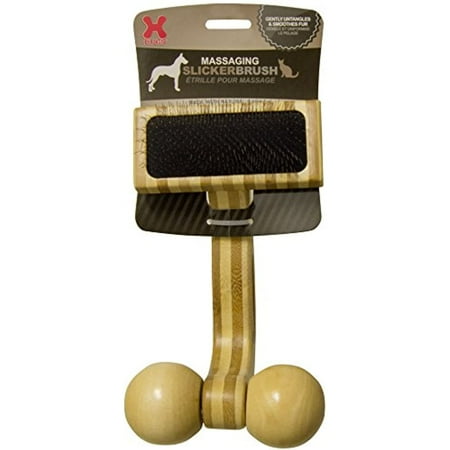 Hugs Pet Products Massaging Pet Slicker Brush - Large Massaging Pet Slicker