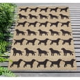 thumbnail image 3 of Liora Manne Frontporch Doggies Indoor Outdoor Area Rug Black, 3 of 5