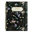 thumbnail image 3 of 2025 Monthly Planner Notebook - A5 Size with 12 Separating Pages, Weekly & Monthly Calendar, Inner Pocket, Metal Lay-Flat Binding, Holiday Reference, Navy Blue Floral Design - 170 Pages Akmoler, 3 of 8