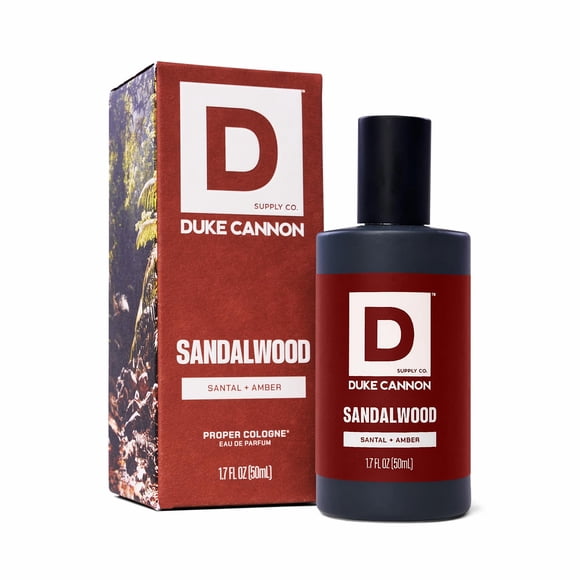 Perfume Duke Cannon Proper Cologne de madera de sándalo, 50 ml