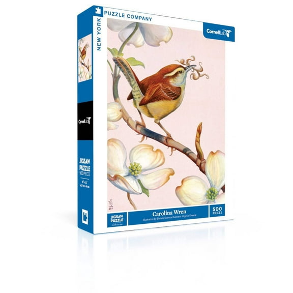 New York Puzzle Company Carolina Wren 500 Piece Jigsaw Puzzle
