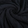 thumbnail image 2 of Delara Organic Cotton Throw Blanket 50x70 inches, GOTS Certified Cable Knitted Throws Blanket for Sofa Couch Bed, Baby Nursery, Lightweight Cozy Warm Decorative Blanket All Season Use, 2 of 5