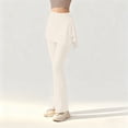 thumbnail image 4 of Outfmvch Women Scrunch Butt Lifting Seamless Leggings Butt Lift Yoga Workout Pants Compression Tights for Fitness Gym Yoga Pants with Pockets for Women Silm Fit Yoga Pants A1 Beige S-2XL, 4 of 5