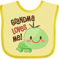 thumbnail image 3 of Inktastic Grandma Loves Me- Cute Turtle Boys or Girls Baby Bib, 3 of 4