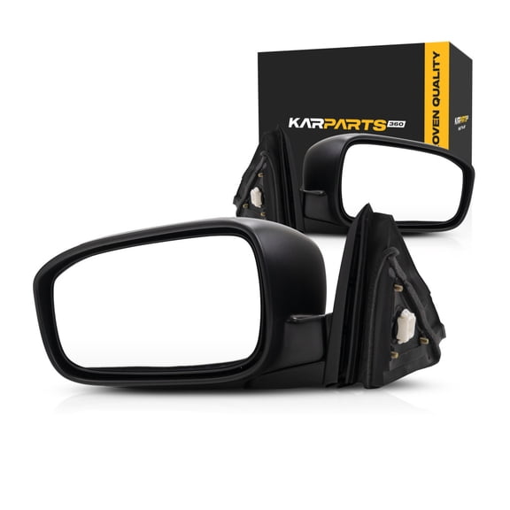 For Honda Accord 2003 04 05 06 2007 Door Mirror Driver and Passenger Side | Pair | Power | Non-Heated | Coupe | Gloss | Replacement For 76250SDNA01, 76200SDNA01ZA | HO1320241, HO1321241