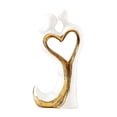 thumbnail image 3 of Figura de pareja, colección de decoración, escritorio, arte de inauguración de la casa, escultura de corazón, estatua de amor para el gabinete de, 3 of 8
