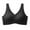 Black, variant on Diufon Sports Bras for Women Seamless Stretch No Underwire Comfort Bra Solid Color Wide Strap Bras