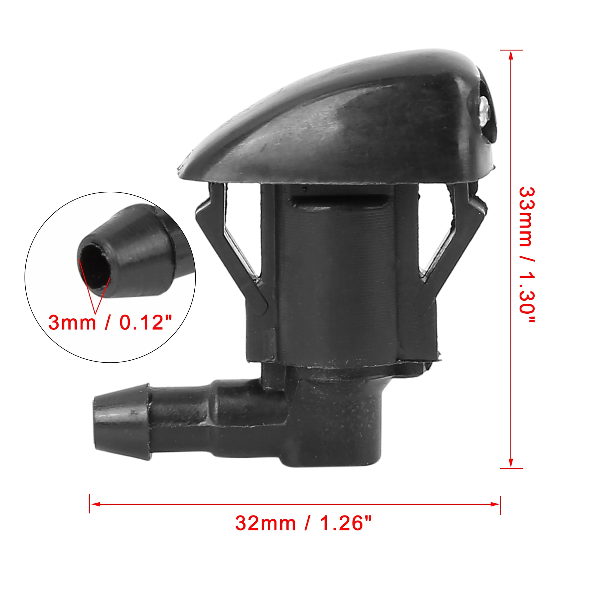 Unique Bargains 2pcs 85381-44010 Car Windshield Wiper Washer Nozzle