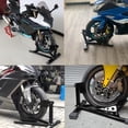 thumbnail image 4 of Soporte Calzo Para Rueda De Motocicleta Soporte Universal De Acero De Alta Estabilidad Para Neumáticos De Moto Para Remolque De Reparación De Garaje, 4 of 7