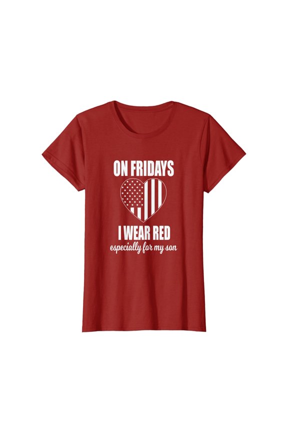 Womens Deployed Son Shirt For Women Red Friday Military T-shirt, Unisex T-Shirt