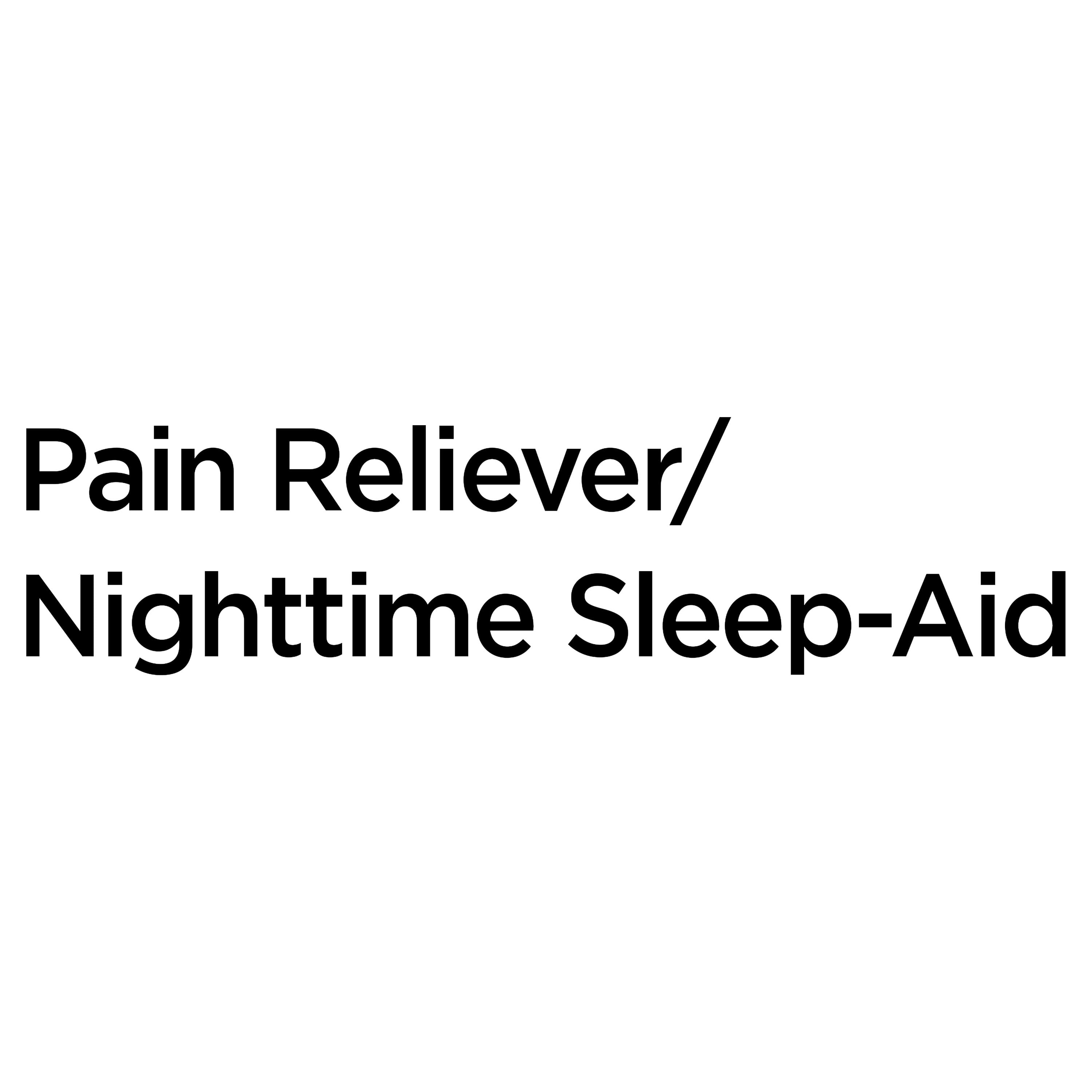 Equate Extra Strength Pain Reliever PM Acetaminophen 500mg and Diphenhydramine HCI 25mg Caplets, 100 Count, Compare to TylenolÂ® PM Extra Strength Active Ingredients