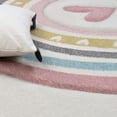 thumbnail image 4 of Paco Home Kids Rug with Rainbow & Hearts in Pink Cream - 2'8" x 4'11" (3'x5'), 4 of 5