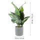 thumbnail image 2 of IFANLANDOR Planta Artificial Decorativa En Maceta Para Hogar Oficina Con Estilo Y, 2 of 6