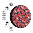 thumbnail image 4 of KLL Hand Drawn Tomatoes Pattern 14-17 inch Spare Tire Cover Universal Wheel Protector for Truck SUV Trailer Camping Rv Tire Covers-14 inch, 4 of 6