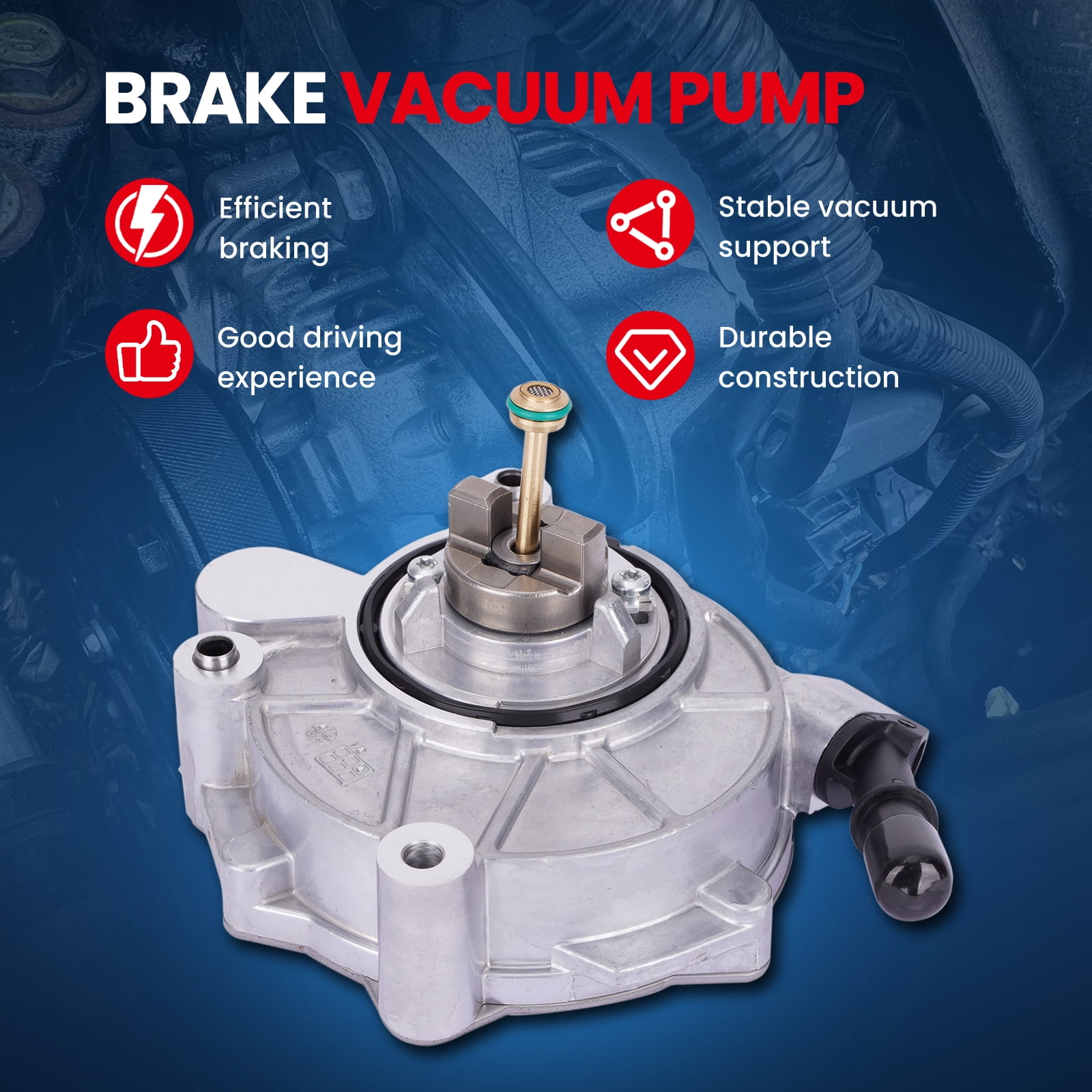 MOCA AUTOPARTS VCP123 Vacuum Pump Fit for 2013-2018 Ford F-150 & 2015-2023 Ford Transit-150 Transit-250 Transit-350 & 2015-2017 Lincoln Navigator 3.5L