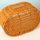 thumbnail image 5 of Cesta de flores de ratán sintético, maceta tejida, cesta de almacenamiento ovalada de doble espiga, cesta de regalo para arreglos florales, cesta de almacenamiento tejida para el hogar, 5 of 6