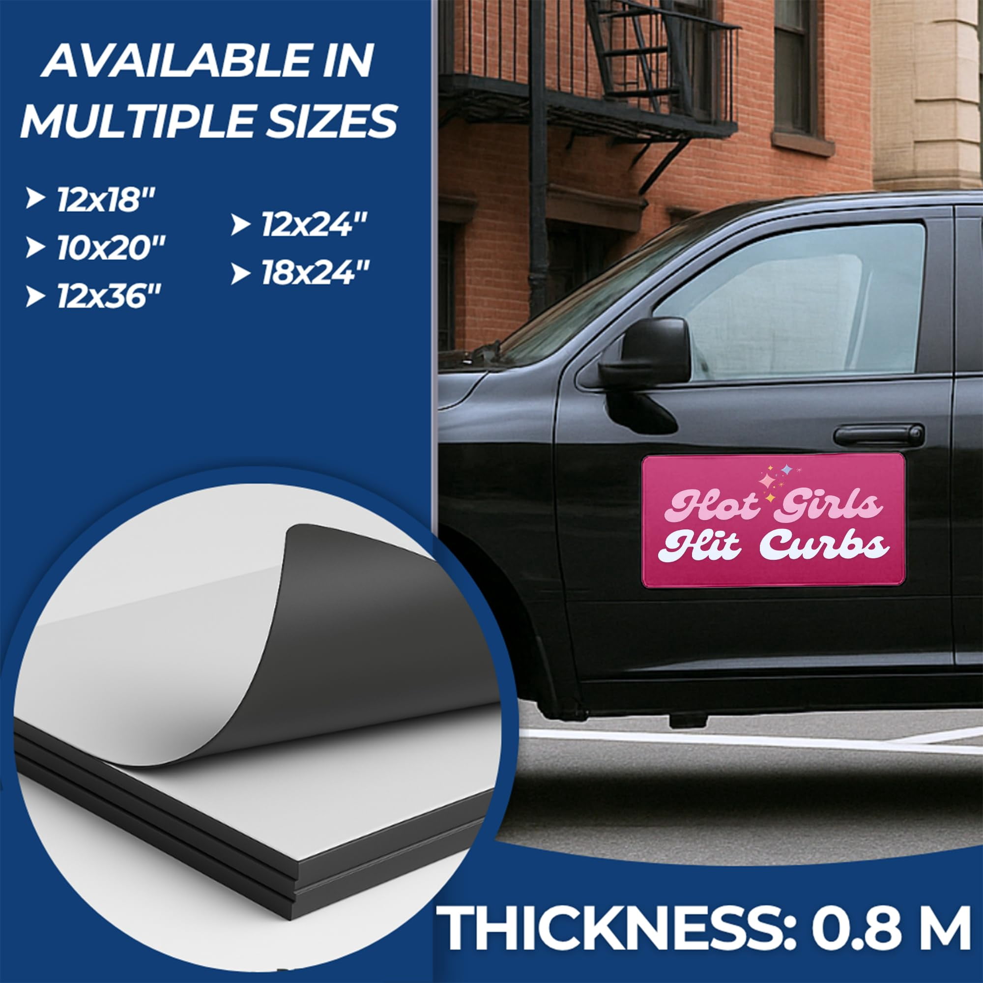 I Run On Caffeine And Chaos Car Magnet Sign by DC, 12"x18" flexible car magnetic sheets, bumper magnet sticker for vehicles, trucks & business advertising signs, 2 PC, Made in USA