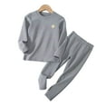thumbnail image 3 of Godderr 2PCS Toddler Boys Girls Thermal Underwear Set Kids Thermals Long Johns Tops Bottom Warm Outfit for 2-14 Years Old Teenagers Baby, 3 of 9