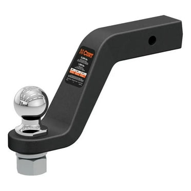 CURT 45370 Forged Trailer Hitch Mount with 2-5/16-Inch Ball & Pin, Fits 2-Inch Receiver, 15,000 lbs, 6-In Drop
