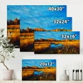 thumbnail image 4 of Designart ' A Light Blue Sky Over Orange Meadows ' Traditional Canvas Wall Art Print, 4 of 4