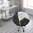 thumbnail image 4 of Stretchable Round Bar Stool Cover 11-16" Washable Dustproof Elastic Seat Cover Polyester 28-40cm for home and hotel Use - D, 4 of 8