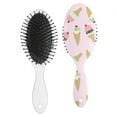 thumbnail image 2 of Colorful Sweet Treats Hair Brush, Ice Cream Dessert Pattern Detangling Paddle Brush, Stylish Design for Comfortable Hair Care, 2 of 7