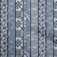thumbnail image 1 of oneOone Polyester Spandex Blue Fabric Block Print Craft Projects Decor Fabric Printed By The Yard 56 Inch Wide, 1 of 4