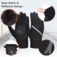 thumbnail image 3 of Toystoory Guantes de invierno Cubierta de mano al aire libre Mujeres Hombres Calentador de manos Pantalla táctil antideslizante Guante de Ciclismo S, 3 of 6
