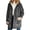 Dark Gray-1, variant on Faux Suede Long Jacket for Women Vintage Fur Leather Coat Fleece Sherpa Lined Winter Warm Button Down Outwear