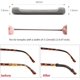 thumbnail image 3 of 8 pares de gafas con agarre para la oreja, antideslizantes, soporte para correa para gafas de lectura, gafas de sol Rojo Verde, 3 of 5