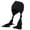 Black, variant on for Creative Braid Beanie Hat Knit Hat with Ear Flaps Wool Hat Lei Feng Hat Wild Girl for Outdoor Cold Weather Skiing Ri
