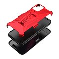 thumbnail image 4 of Compatible for TMobile Revvl 6 Pro 5G Case with Holster Belt Clip Hybrid Shockproof Protective Phone Cover with Kickstand - Red, 4 of 5