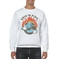 thumbnail image 2 of Smiling Earth on Fire Women's Sweatshirt, 2 of 3