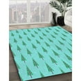 thumbnail image 2 of Ahgly Company Indoor Round Patterned Jellyfish Green Area Rugs, 4' Round, 2 of 6