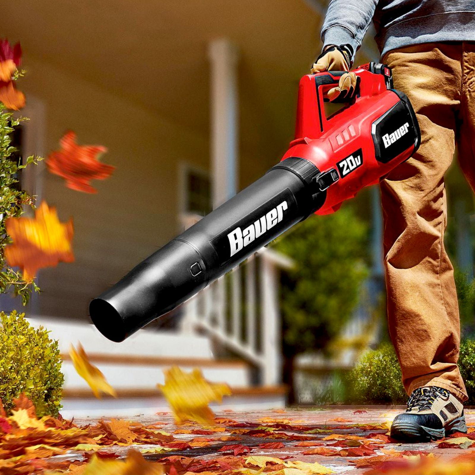 Leaf Blower 20V Lithium-ion Cordless Electric Blower, 96 MPH Leaf Blower 20V Lithium-ion Cordless Electric Blower, 96 MPH