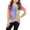 Multicolor, variant on ZZwxWA Today Discount Summer Girls Short-sleeved Color Tie-dye Pattern Round Neck T-shirt Tops For Kid Baby Spring Outfits