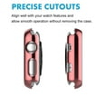 thumbnail image 6 of Apple Watch Hard Cases for Apple Watch Series 3 Series 2, Takfox Full Coverage Bumper with Ultra-Thin Scratch Resistant HD Tempered Glass Screen Protector Compatible with iWatch 38mm Rose Gold, 6 of 8